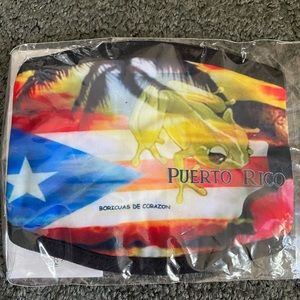 Fabric face mask, Puerto Rican Logo with filters.